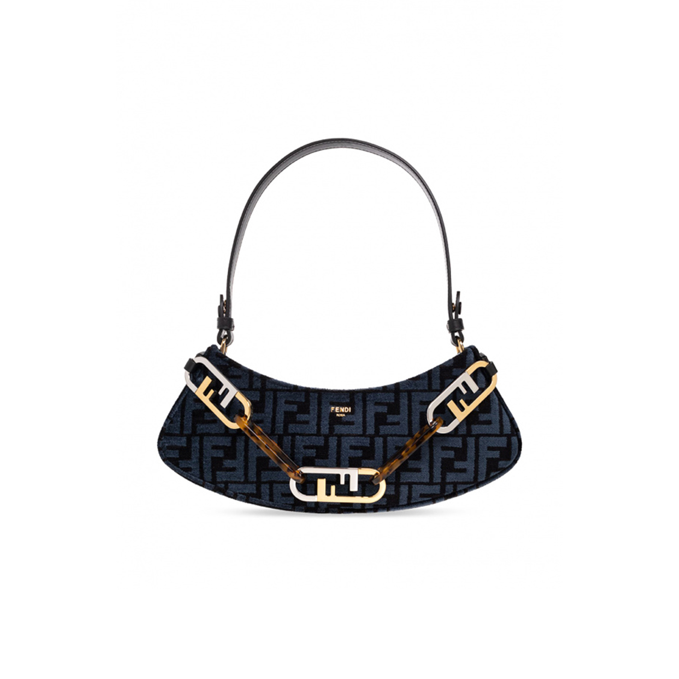 F**di monogram o''lock swing shoulder bag (32*11*5cm)